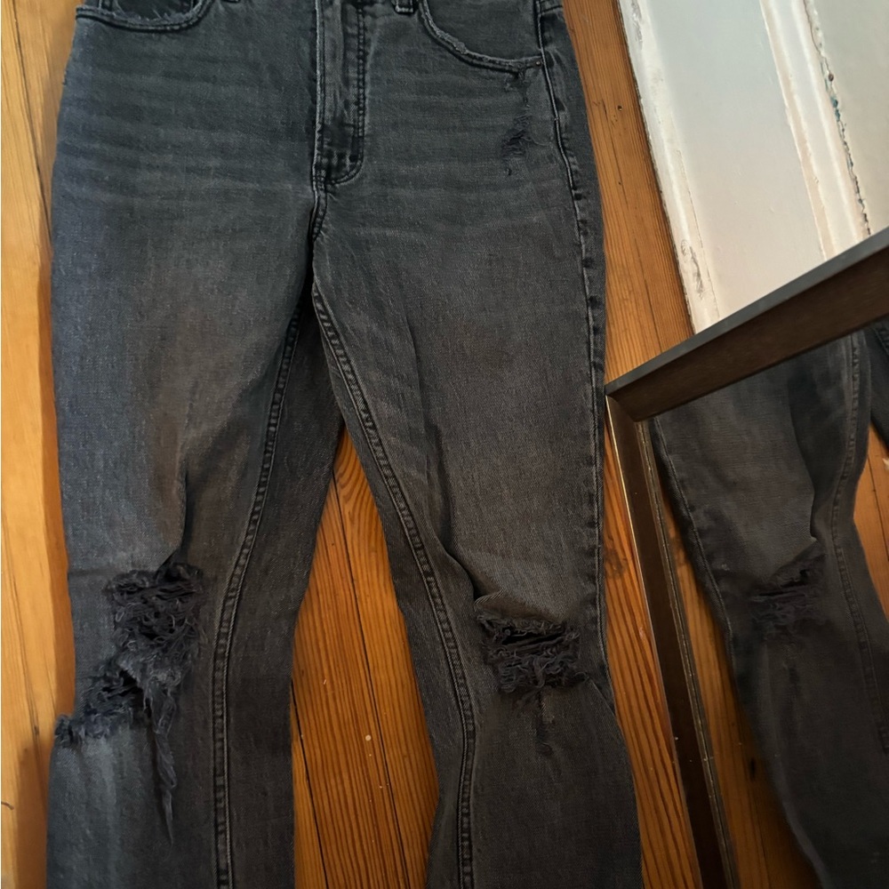 Abercrombie & Fitch Charcoal High Rise Jeans